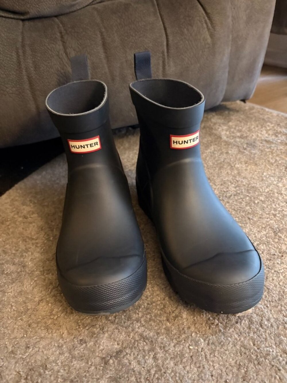 NEW Hunter Original Kids Play Short Rain Boots Navy Size US 4 (UK 3 / EU 36)